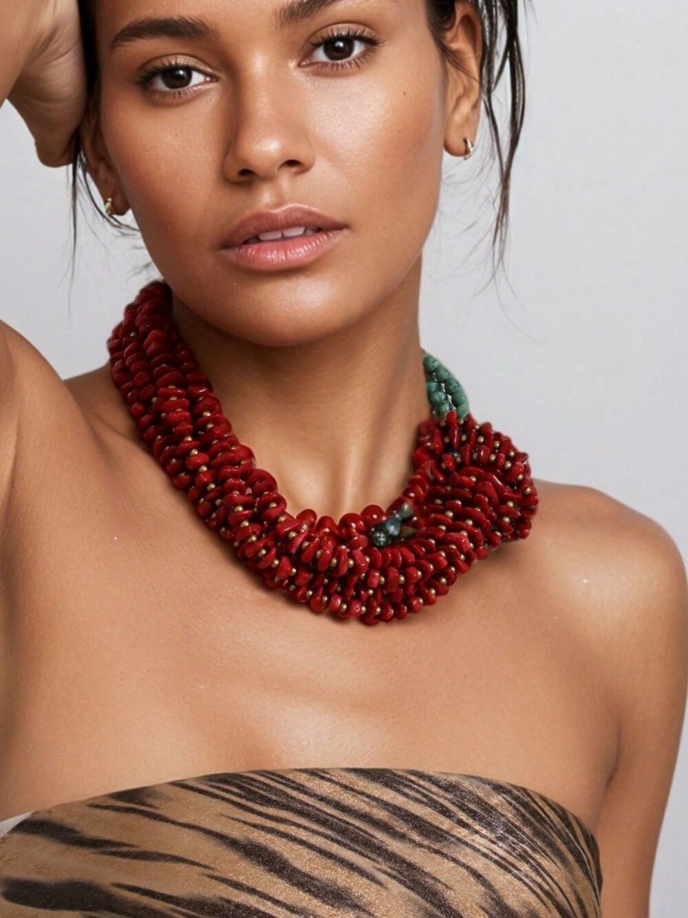 Boho Women's Multi-Layer Statement Beaded Necklace